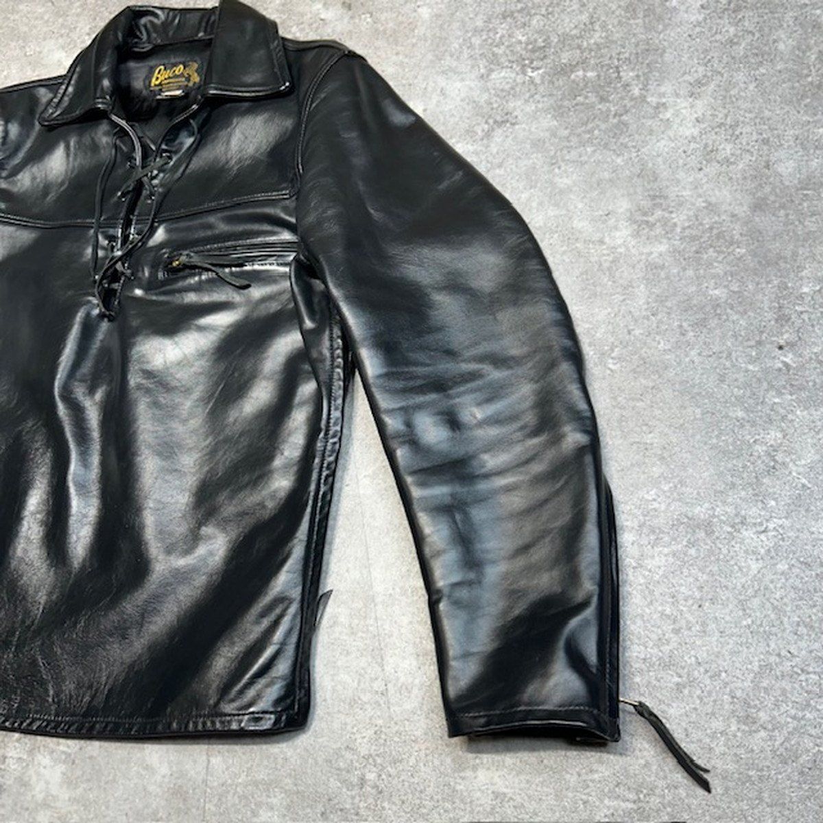 THE REAL McCoy's ブラック レザー ホースハイド 馬革 リアル