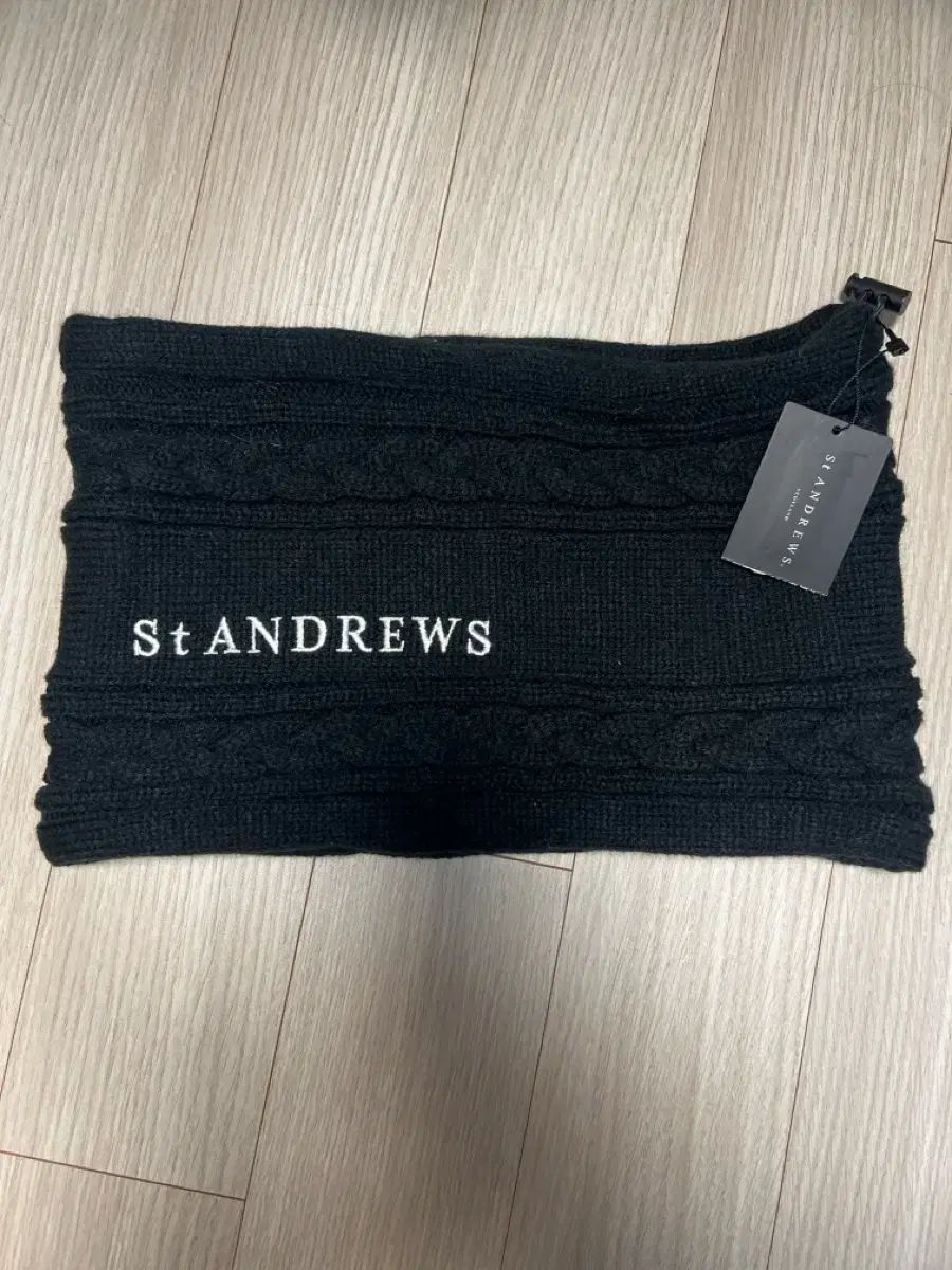 St ANDREWS（セント アンドリュース） ブラック ニット ネックウォーマー