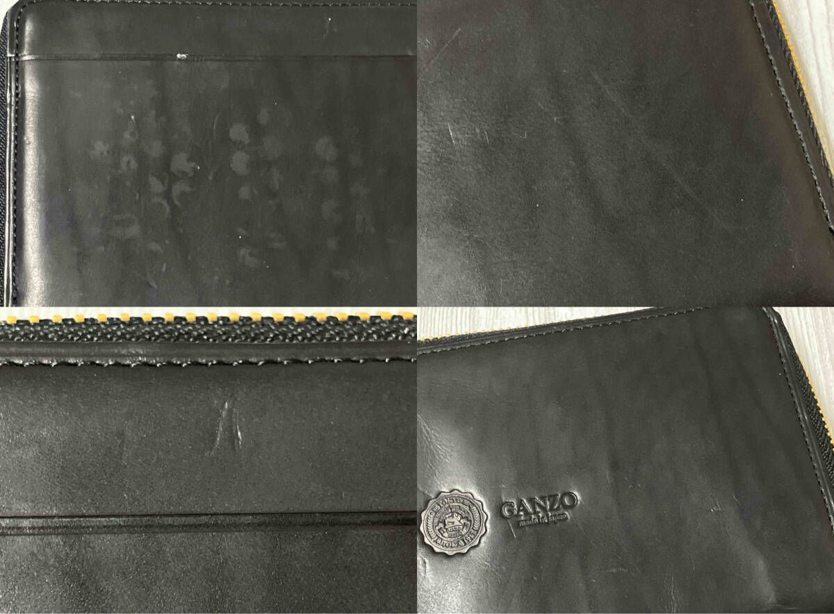 GANZO GUD2 ガンゾ ラウンドファスナー 長財布 ブラック - メルカリ
