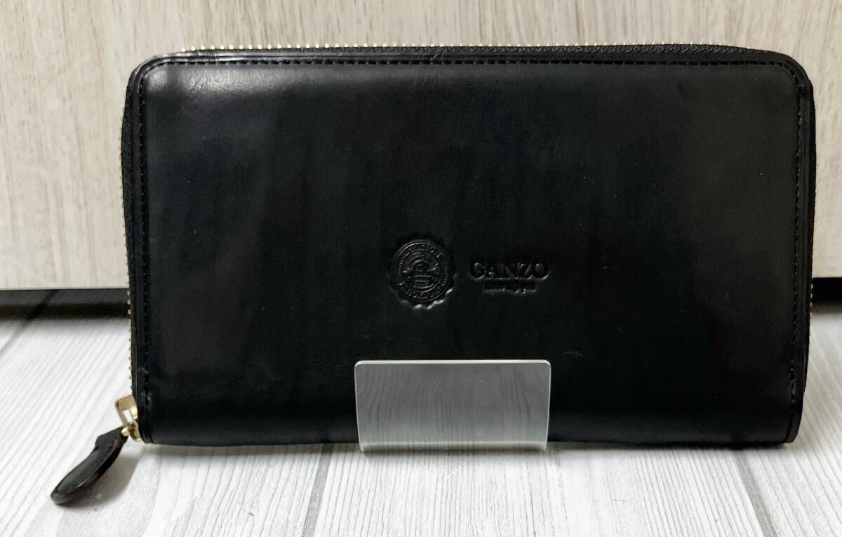 GANZO GUD2 ガンゾ ラウンドファスナー 長財布 ブラック - メルカリ