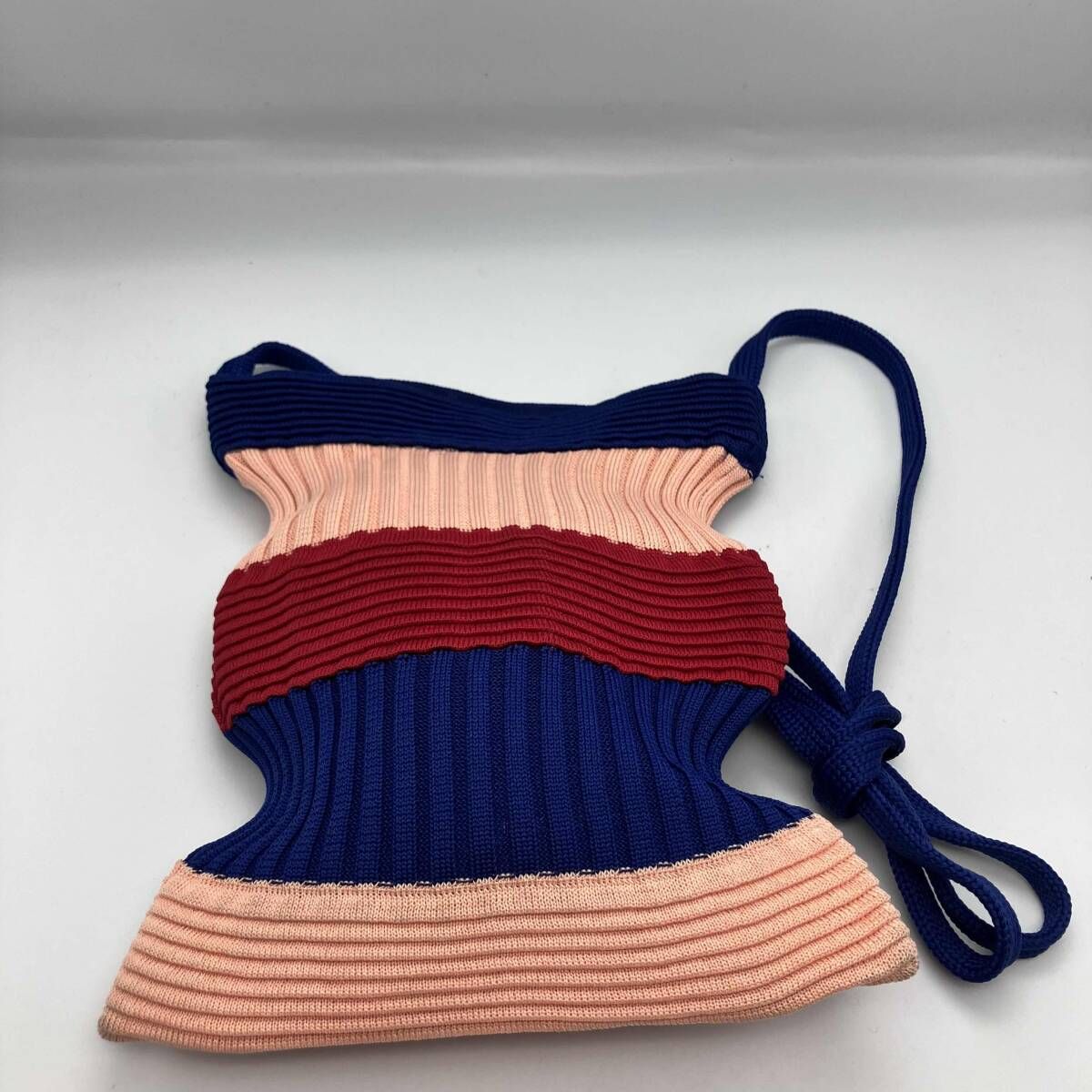 cfcl リブ編みウエストシェイプショルダーバッグ CFCL Knit shoulder bag ニットショルダーバッグ ピンク レッド ブルー