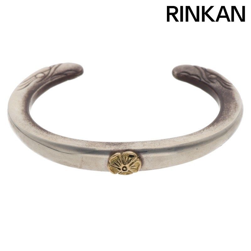 タディアンドキング イーグルフェイスバングルGPローズ K18シルバー