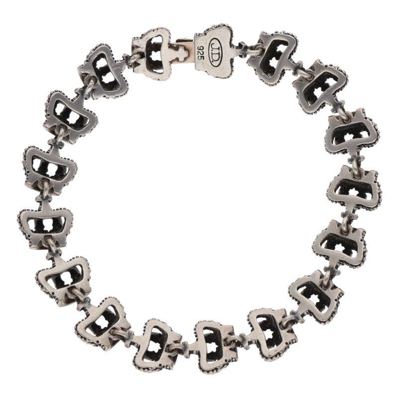 ジャスティンデイビス クラウンシルバーブレスレット メンズ - メルカリ