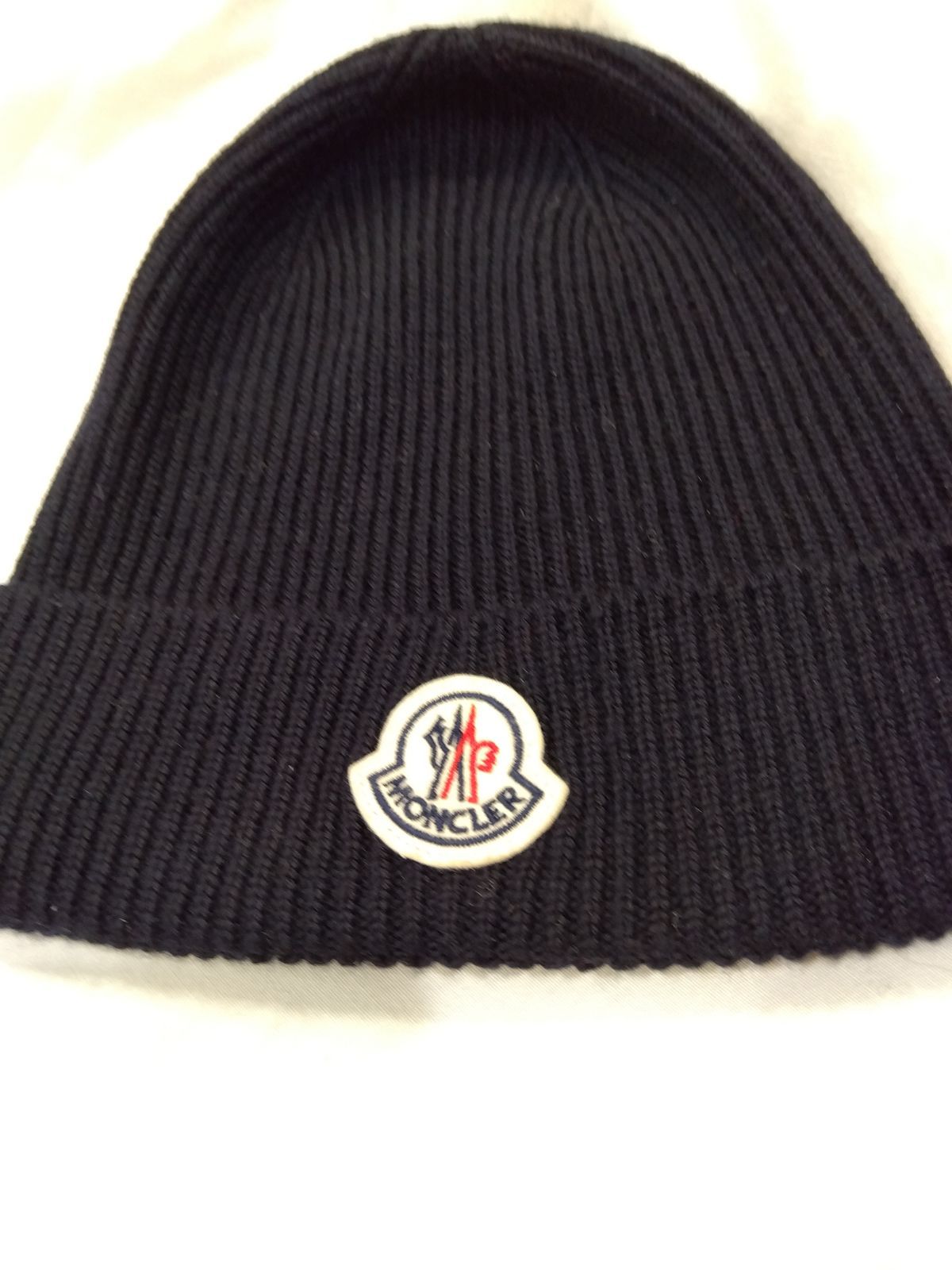 M08 モンクレール MONCLER 美品 使用感なし 紺 濃紺 ネイビー ニット帽