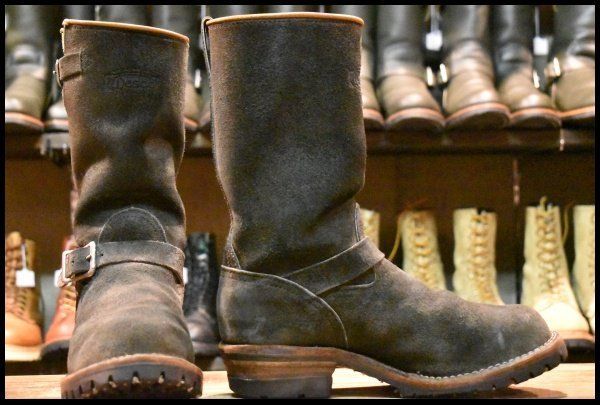 8 5 E 12年 WESCO ウエスコ カスタムボス ブラックラフアウト 黒 11インチハイト ビブラム100 エンジニア ブーツ FK 081