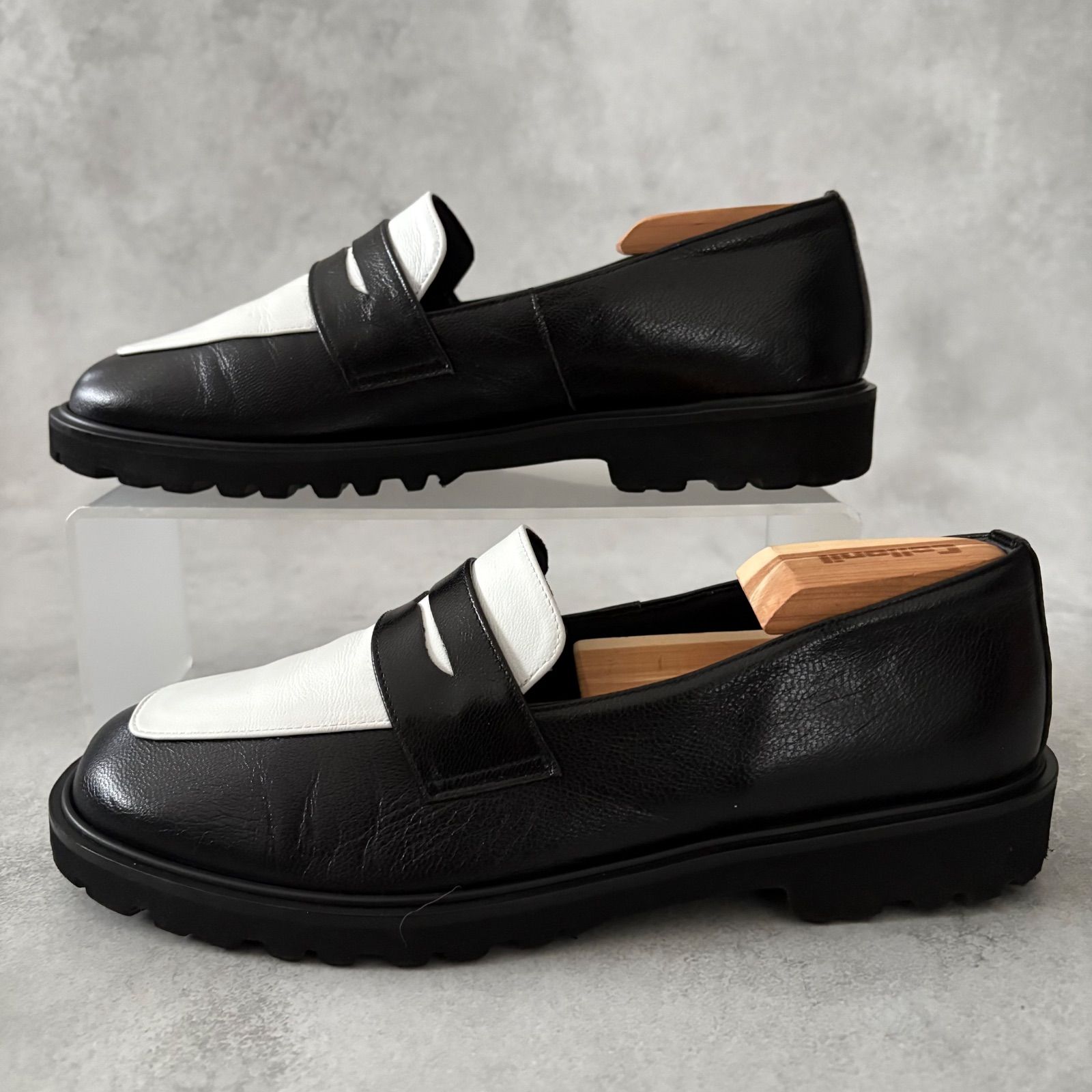 HILLS AVENUE ヒルズアヴェニュー ローファー バイカラー トラック