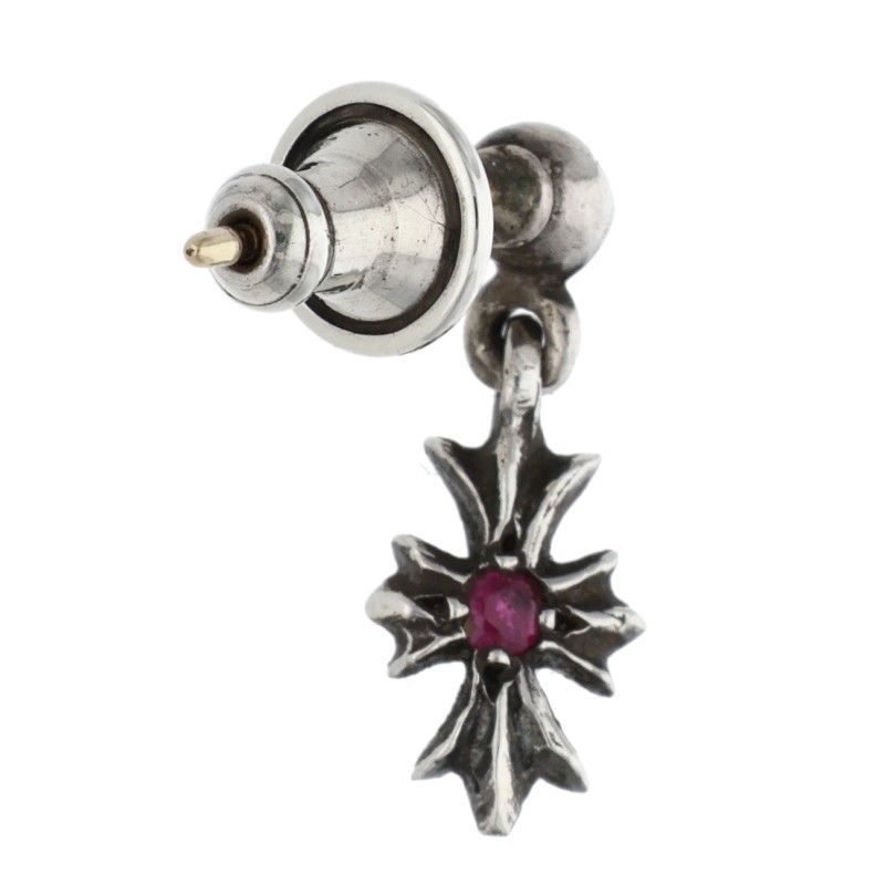  クロムハーツ TNY E CH PLS 1 P SAP タイニーECHプラスドロップ 1ピンクサファイア シルバーピアス メンズ その他 アクセサリー