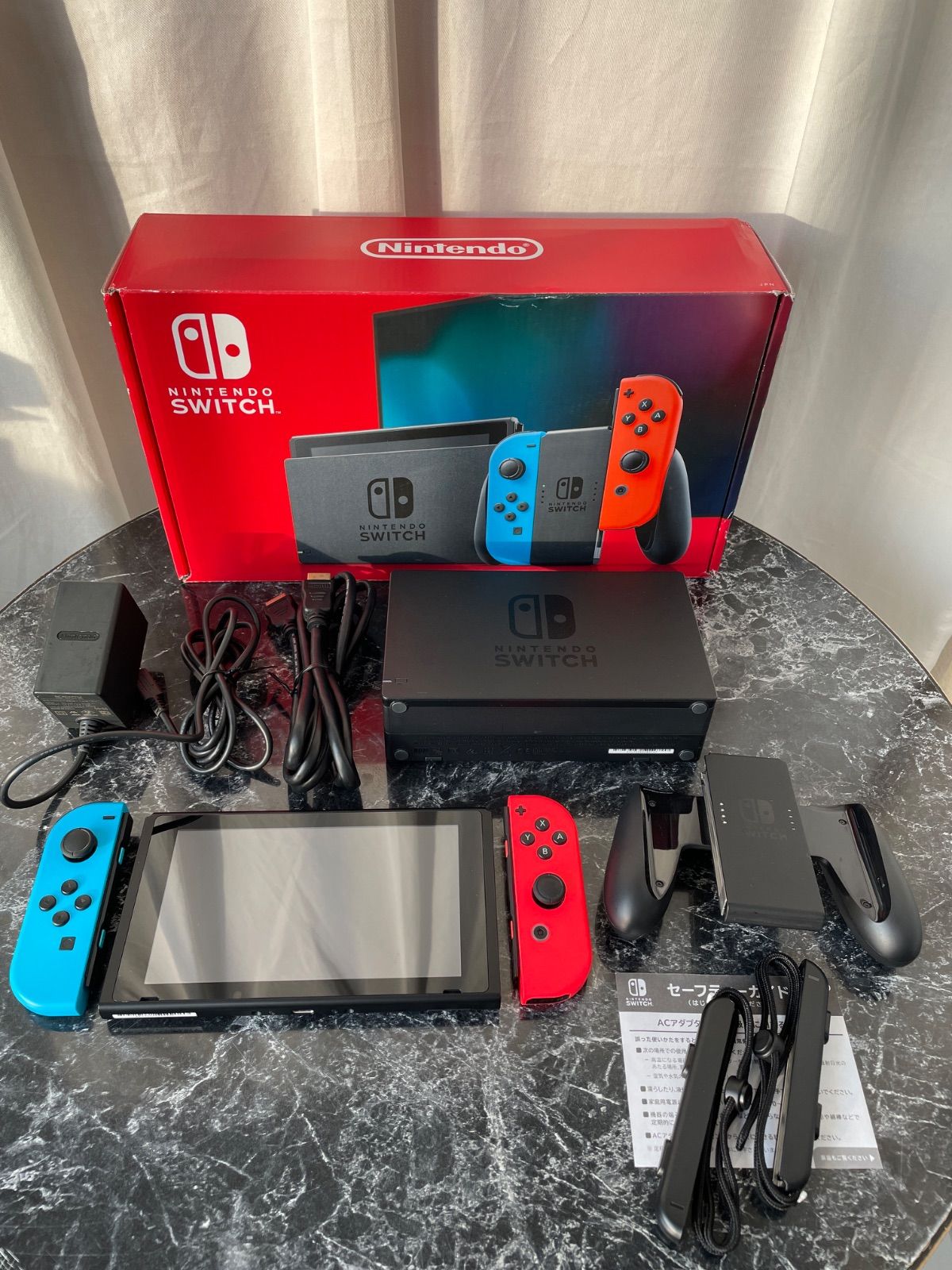 任天堂 Switch 本体 JC ネオン ゲーム 品 HDMIケーブル社外品