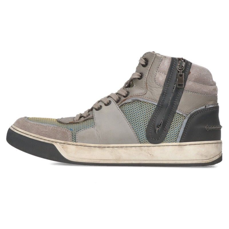 【美品】クリスチャンルブタン　ハイカットスニーカー　25.5cm ランバン ミッドカットレースアップスニーカー メンズ 6