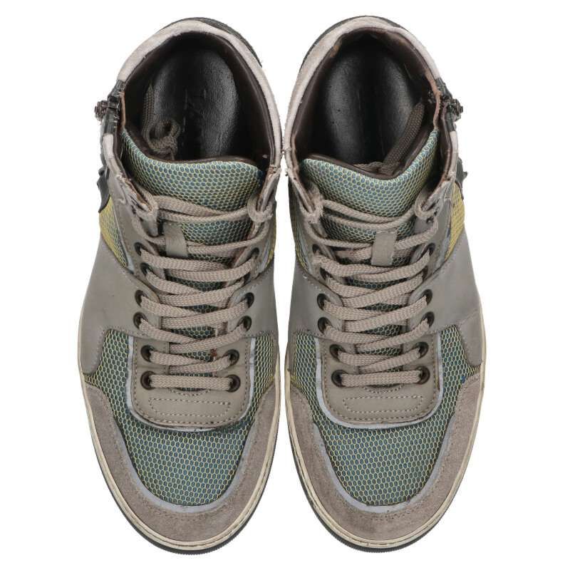 【美品】クリスチャンルブタン　ハイカットスニーカー　25.5cm ランバン ミッドカットレースアップスニーカー メンズ 6