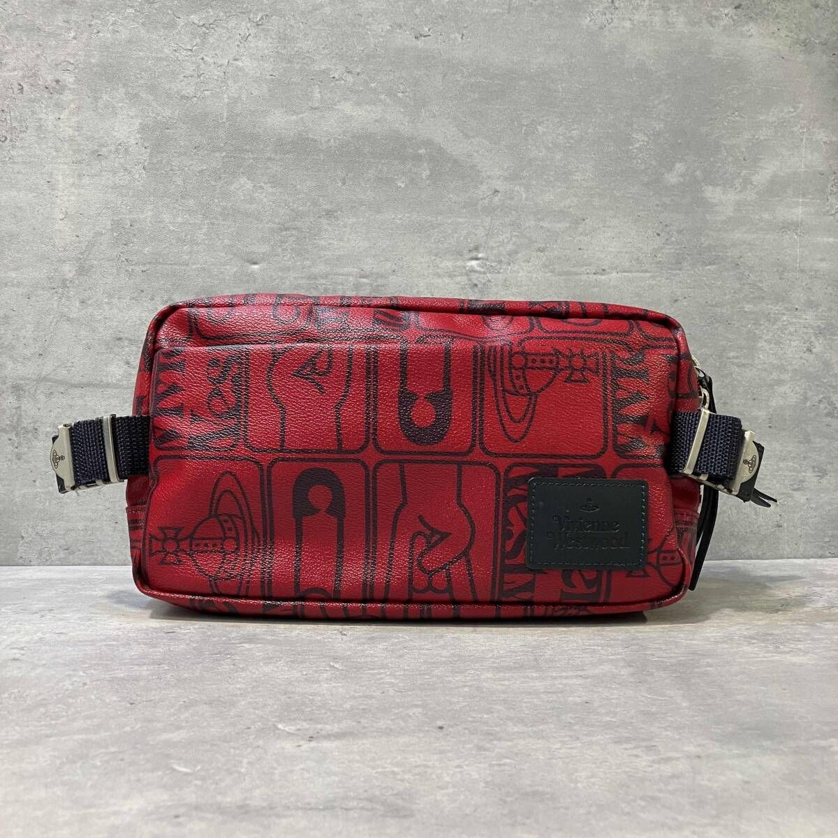 Vivienne Westwood スネイクキルトショルダーバッグ 赤 レッド 【公式 