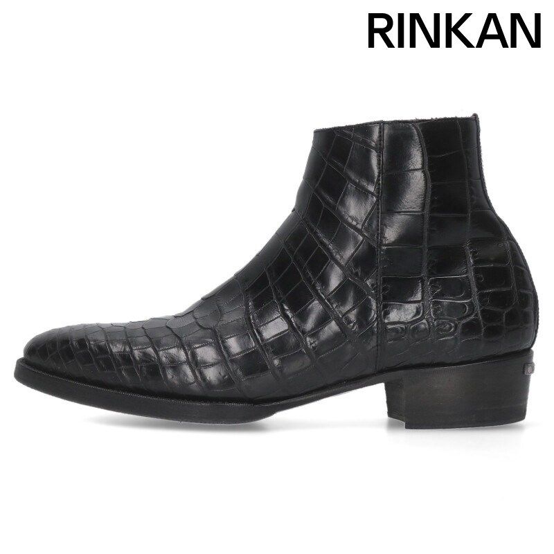 ジョルジュ ド パトリシア クロコダイルレザーサイドジップブーツ メンズ 6 5