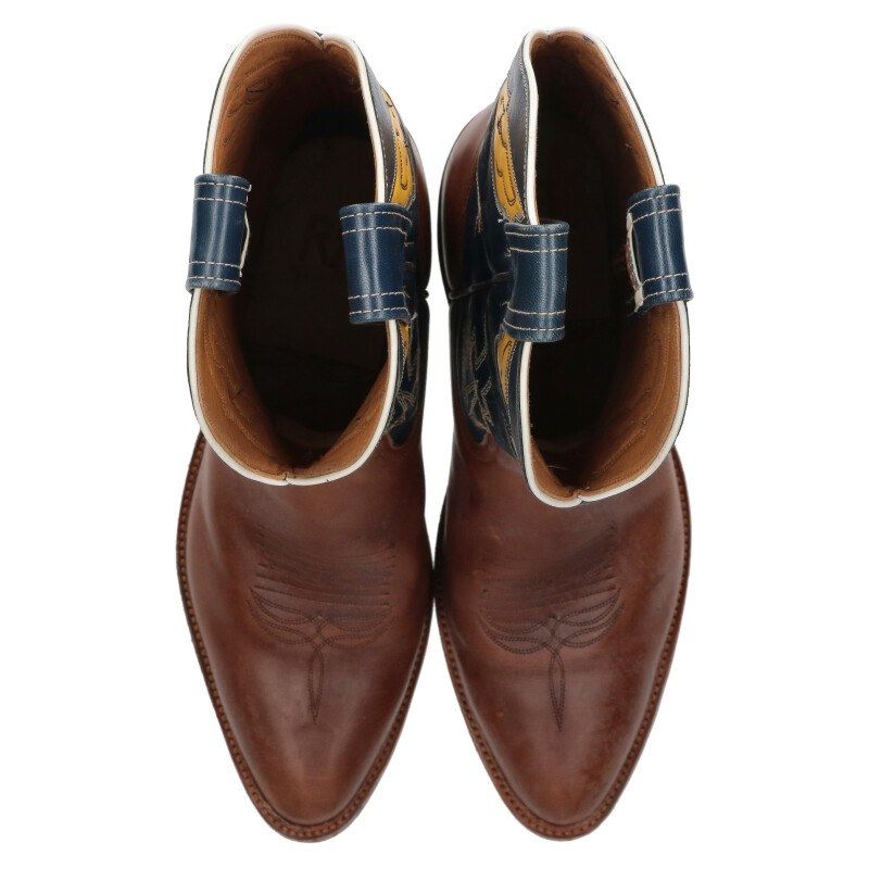  ダブルアールエル 3287 N PLAIN VIE BO CSL ウエスタン カウボーイ レザーブーツ メンズ 9 D ブーツ 革靴 靴