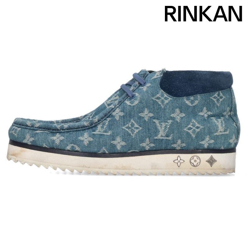 ルイヴィトン モッズライン NIGO モノグラムデニムワラビーブーツ メンズ 8 5