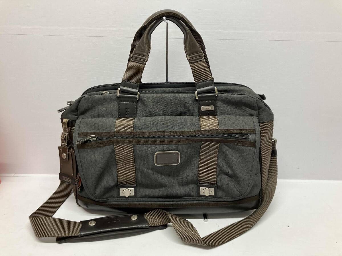 TUMI トゥミ ALPHA BRAVO ブリーフケース ショルダー付き グレー 通年