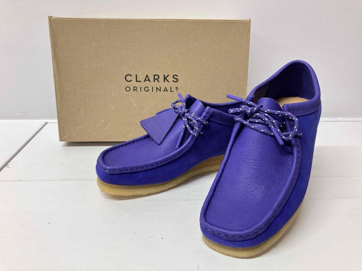 Clarks クラークス PURPLE COMBI SUEDE ワラビ-ブ-ツ デザ-トブ-ツ パープル サイズ UK 6.5 24.5 cm 通年