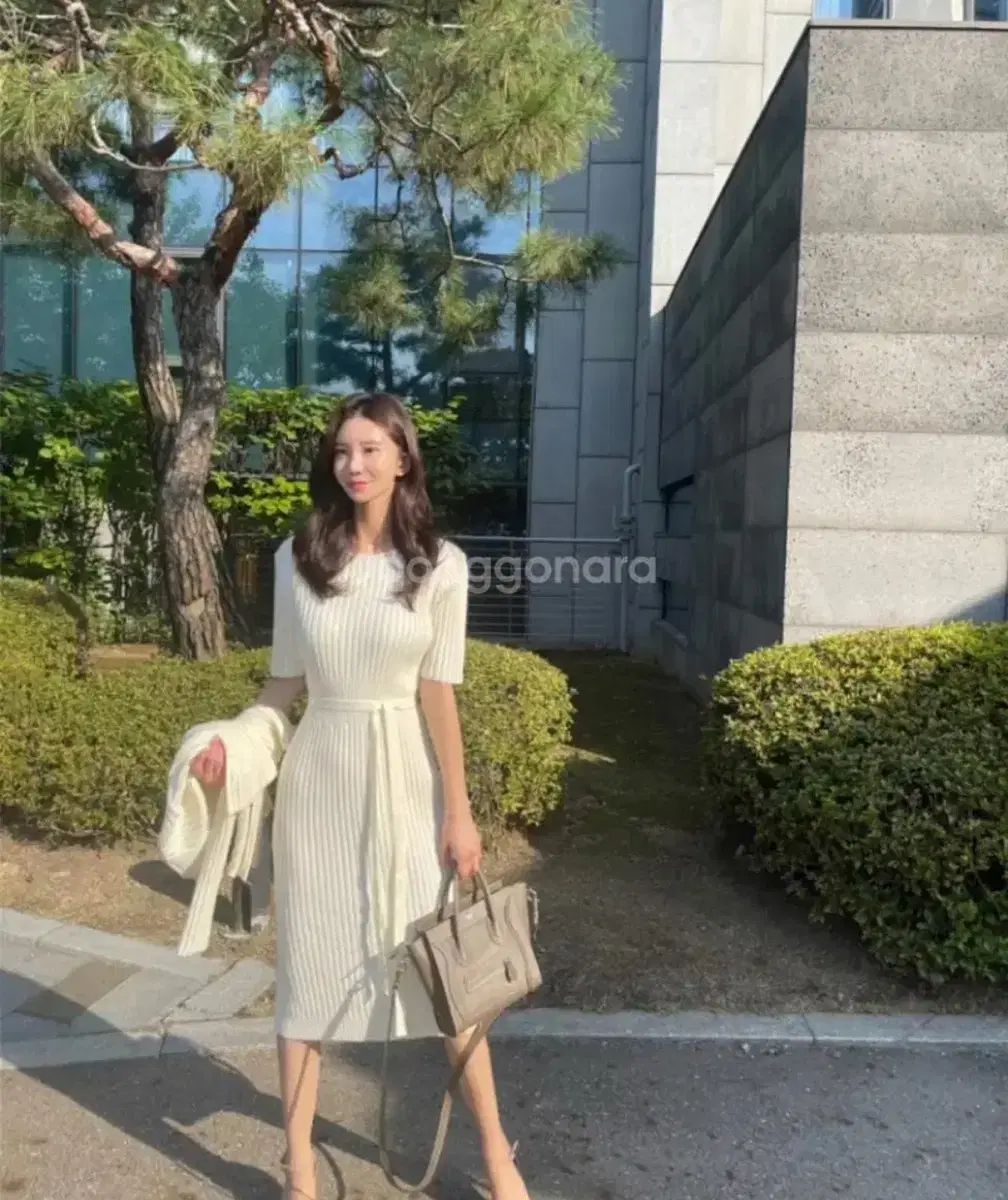 mimiwor ミミウォ SUPER FINE ウール セットアップ カーディガン ONE PIECE ベルト