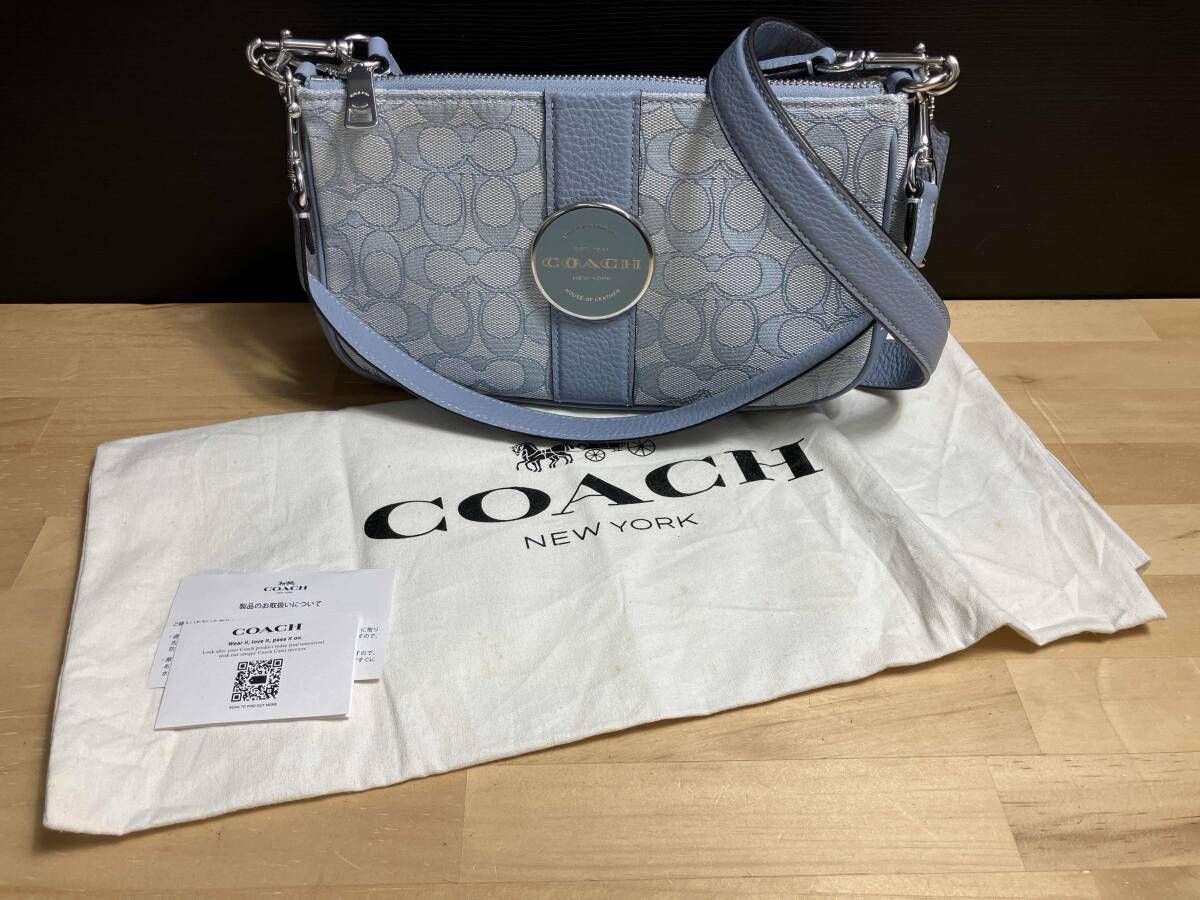 COACH コーチ C8306 2wayハンドバッグ ショルダーバッグ ブルー COACH 