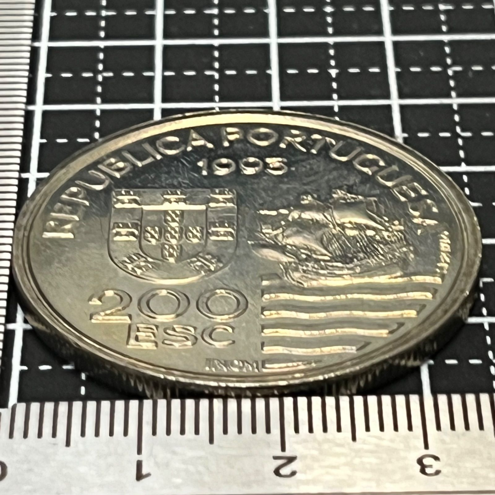 ポルトガル】1993年 200エスクード／天正少年使節記念 大型コイン・日本×西洋文化交流の象徴 405 - メルカリ