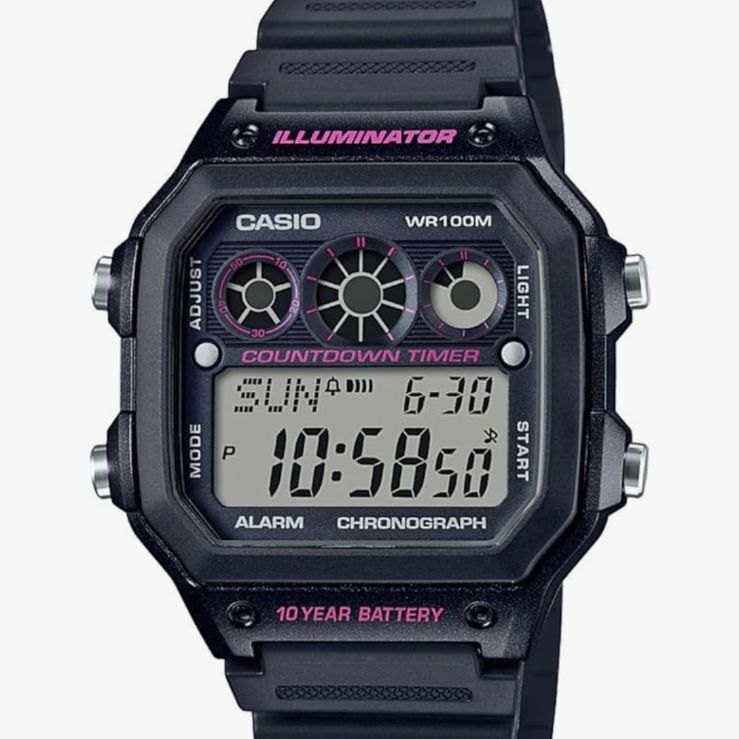 カシオ CASIO デジタル 腕時計 AE-1300 WH-1 A 2 V メンズ ブラック 海外モデル 並行輸入品