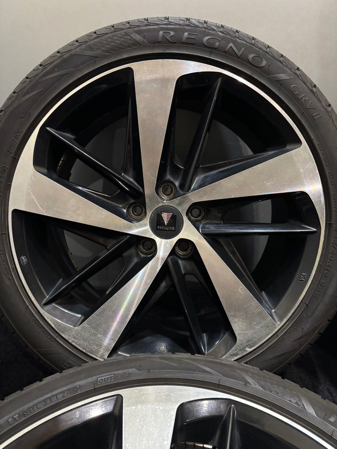245 40 R 19 REGNO GRVⅡ トヨタ 19インチ 8 J 38 114 3 5 H 夏タイヤ 4本 アルファード 南6 K 878