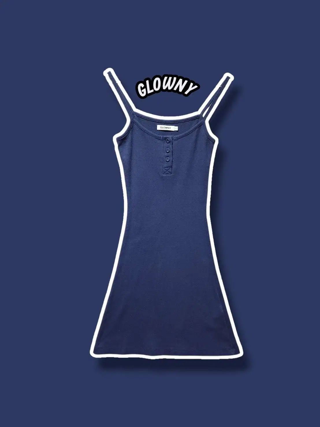 S GLOWNY グロウニー エンブロイダリー ノースリーブ ミニ ONE PIECE ネイビー 1125