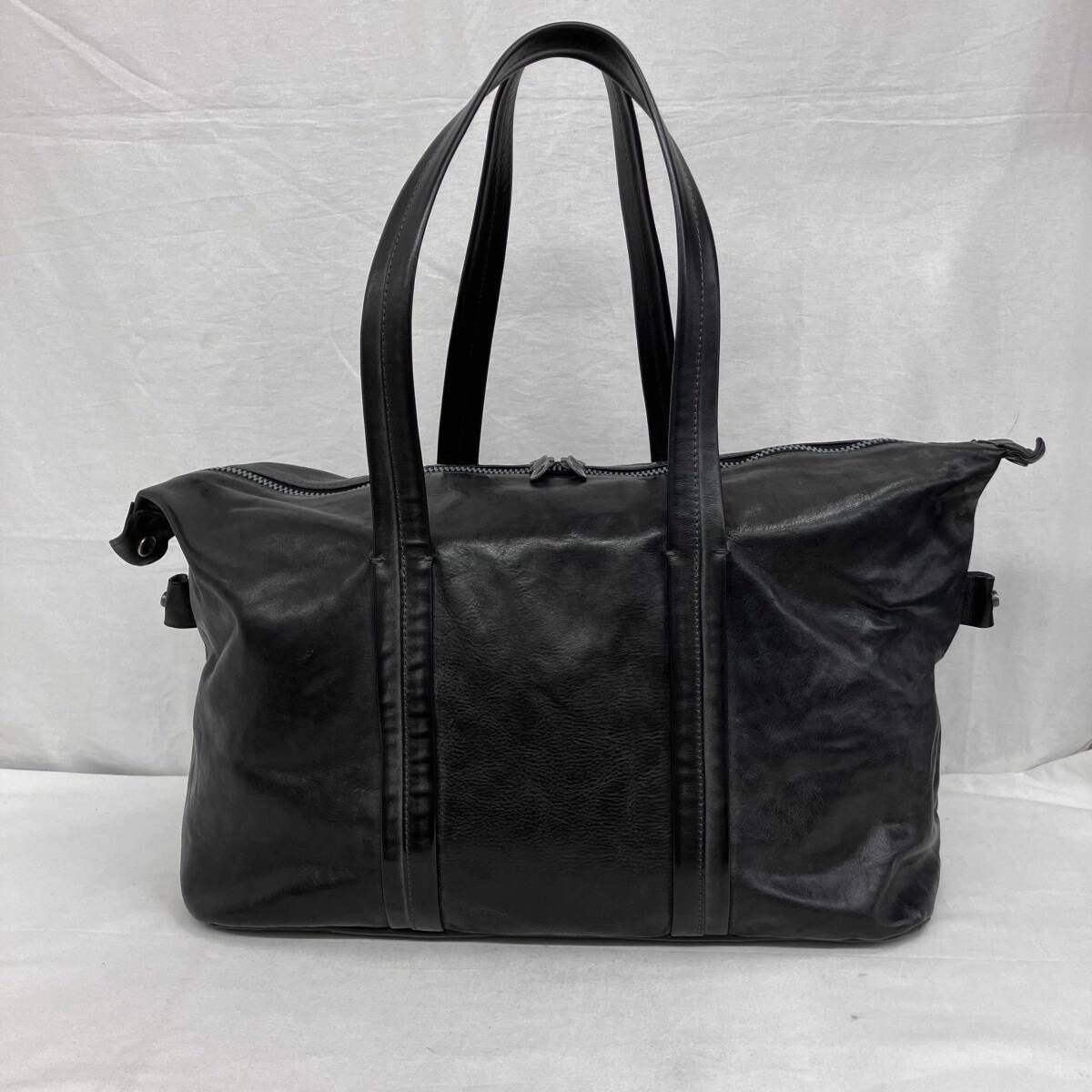 ATTACHMENT アタッチメント ブラック レザー トートバッグ