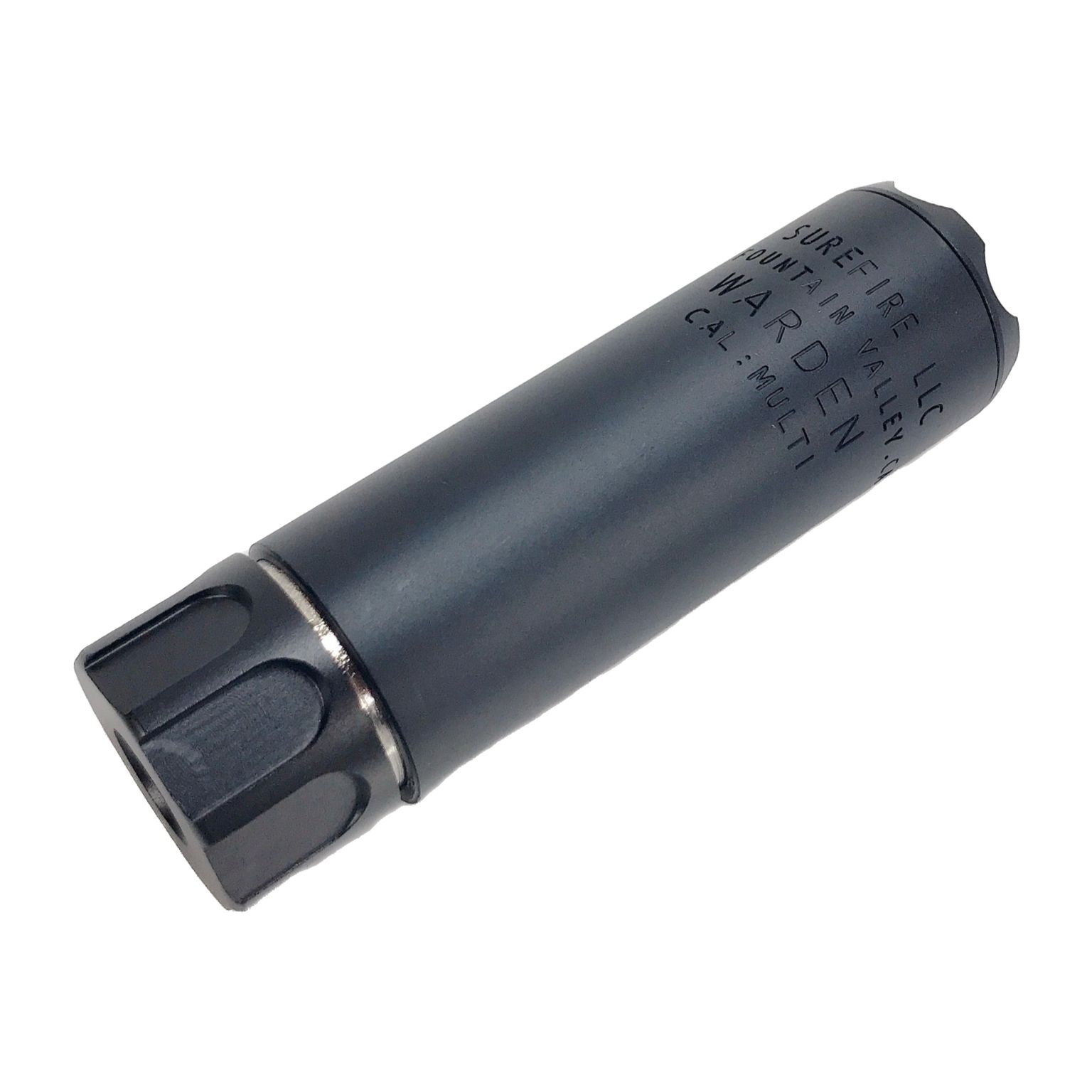 黒 サイレンサー・サプレッサー トイガン用 SUREFIRE WARDEN RC2タイプ ダミー サプレッサー ショート ブラック