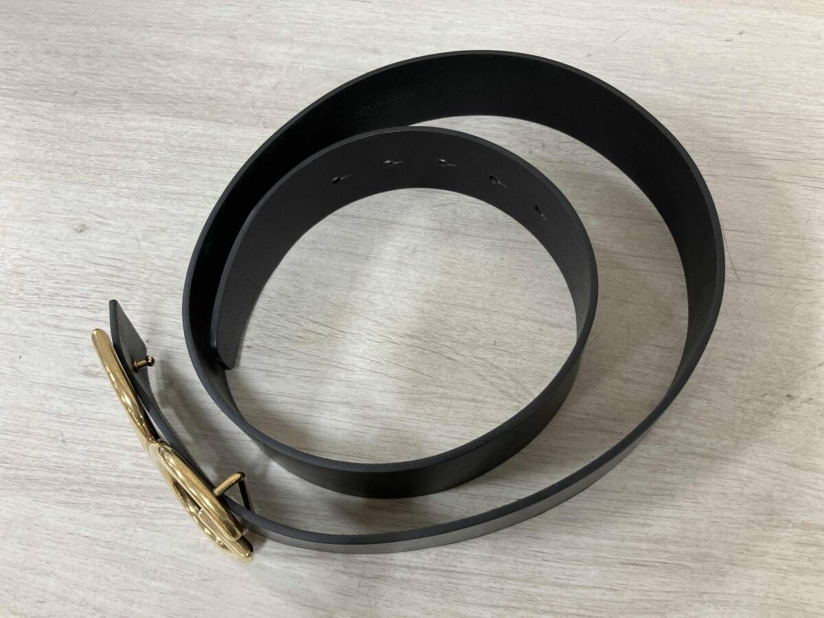 DOLCE-GABBANA ドルチェ-ガッバーナ レザーベルト ブラック BC 4187