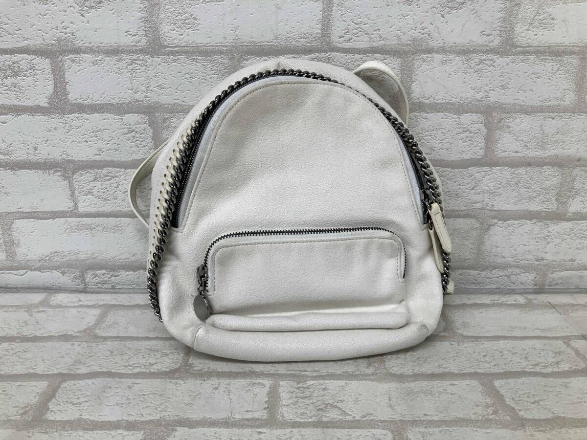 STELLA McCARTNEY ステラ マッカートニー ファラベラ バックパック リュック レディース ホワイト ミニサイズ 状態考慮