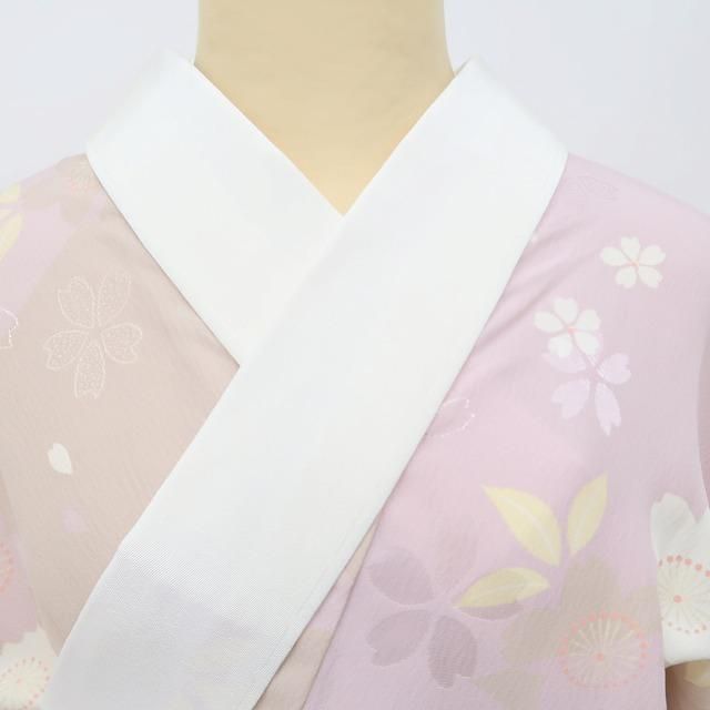  ✾まめ藤✾ 正絹 着物 袖無双 トールサイズ 変化を魅せて花道を開く桜 長襦袢 P 24 長襦袢 長襦袢 半襦袢