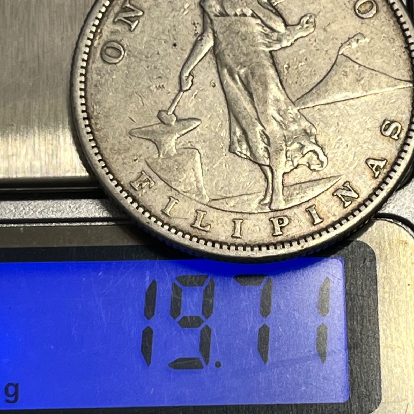 銀貨】1907年 フィリピン 1ペソ銀貨／米国施政期・名作“リバティと