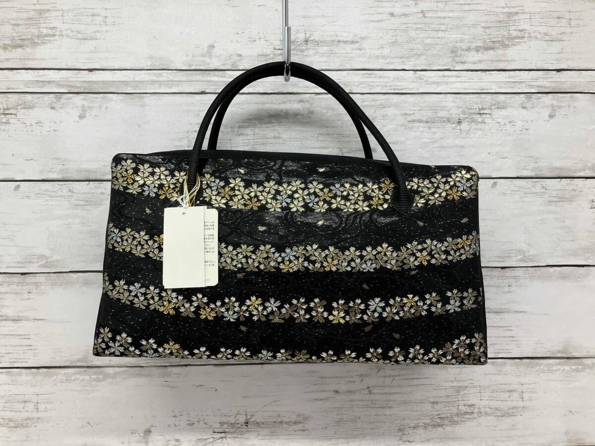 織座 オリザ 利休バッグ 西陣 和装 ブラック