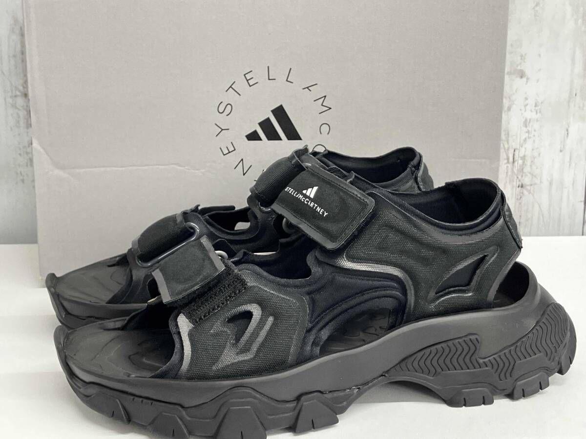adidas by STELLA HIKA OUTDOOR SANDALS アディダス ステラマッカートニー サンダル IE 3540 ブラック size 24.5㎝