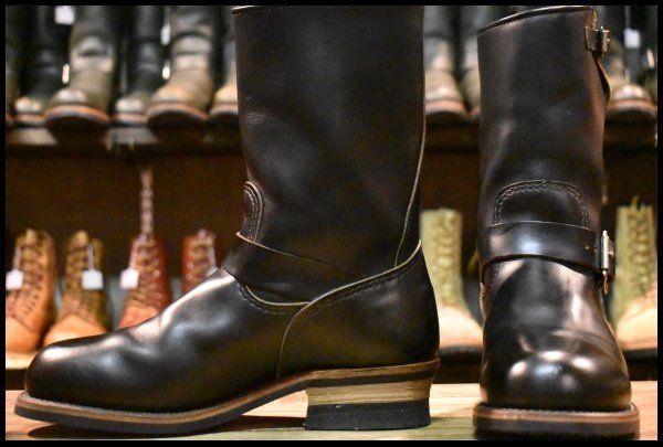 7.5 D レッドウィングOEM WORK AMERICA 971 エンジニア 黒 ブラック スチールトゥ 2268 9268 ブーツ FK 106