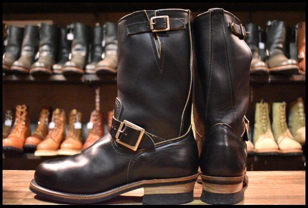  7 5 D レッドウィングOEM WORK AMERICA 971 エンジニア 黒 ブラック スチールトゥ 2268 9268 ブーツ FK 106 エンジニアブーツ ブーツ 革靴