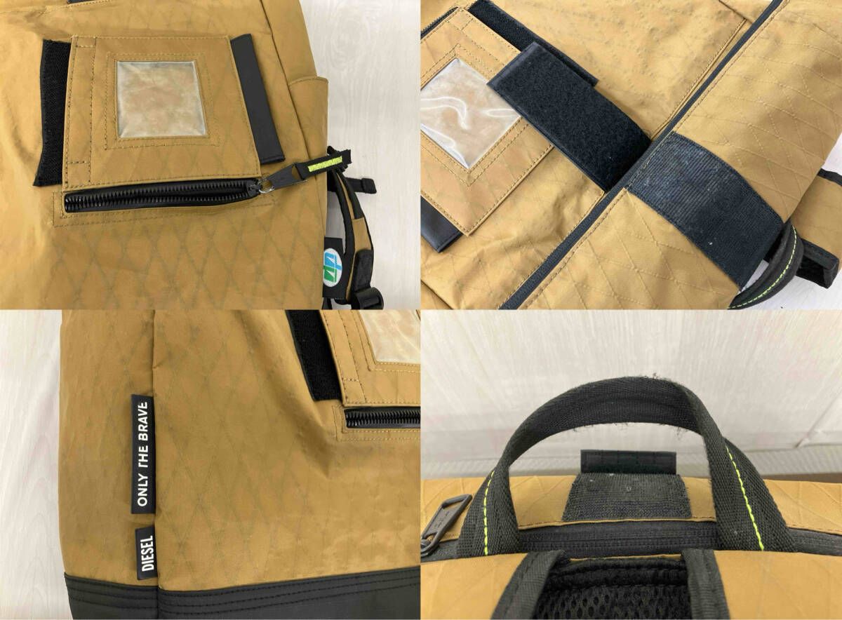 DIESEL ロールトップリュック DIESEL ディーゼル リュック ロールトップ バックパック ブラウン