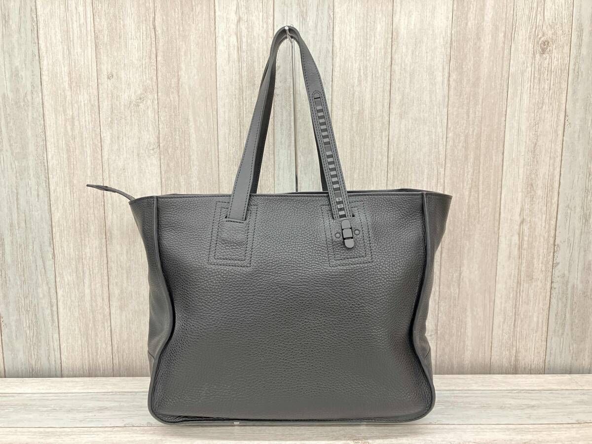 TOMOE ブラック レザー トートバッグ