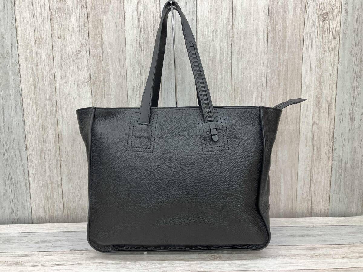TOMOE ブラック レザー トートバッグ