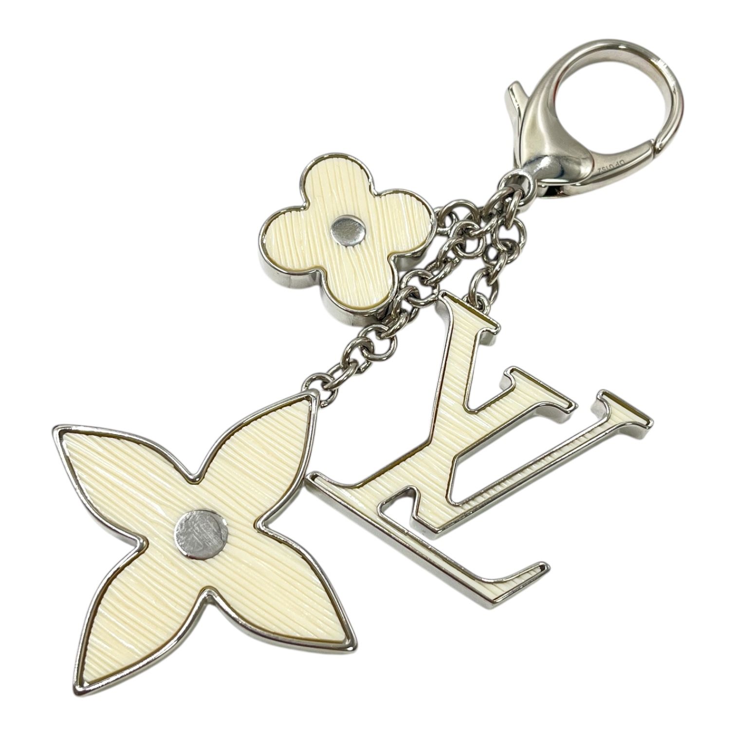 LOUIS VUITTON ルイ ヴィトン キーホルダー ビジューサック フルール ドゥ エピ シルバー