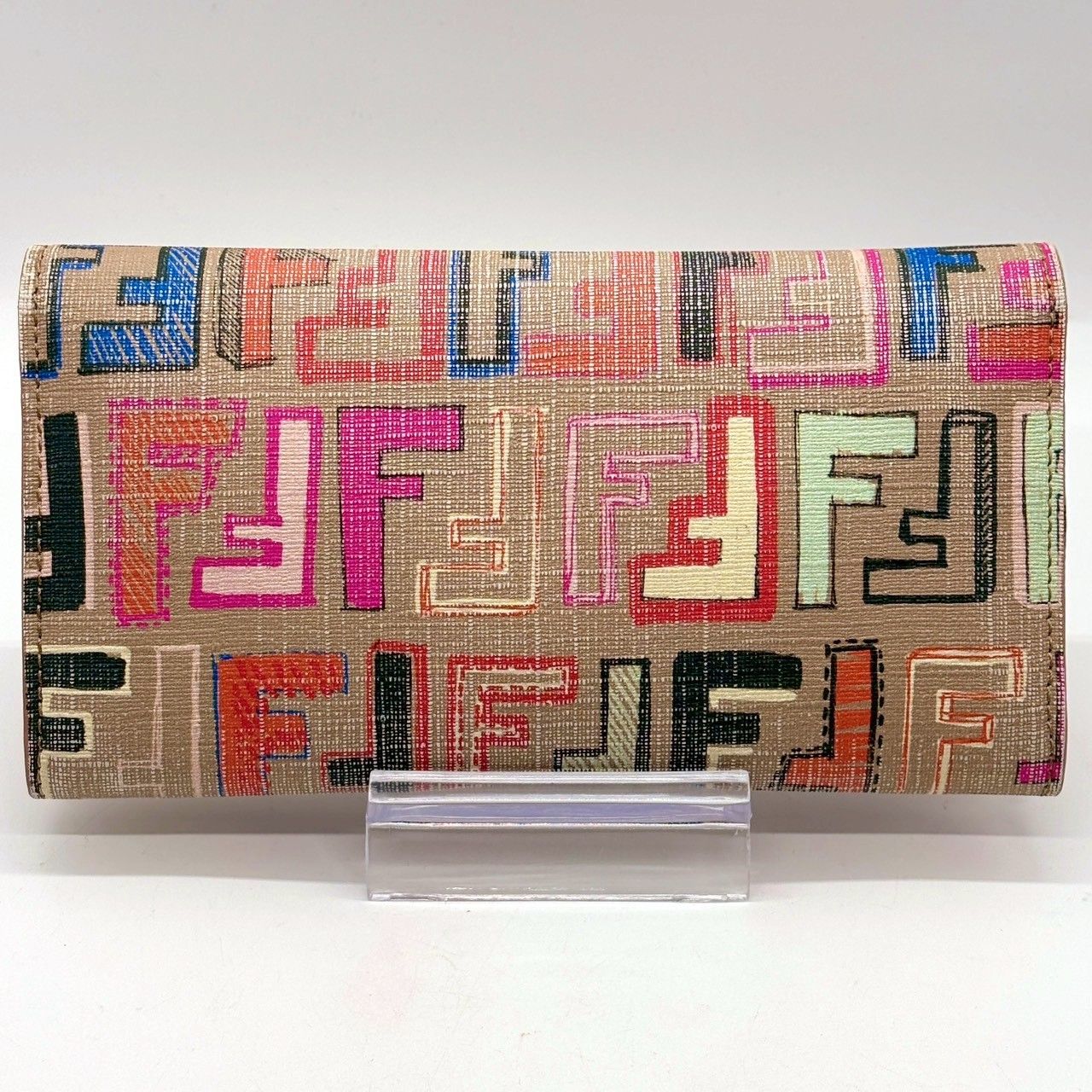 色彩で魅せる主役級】 FENDI フェンディ 長財布 ズッカ マルチカラー