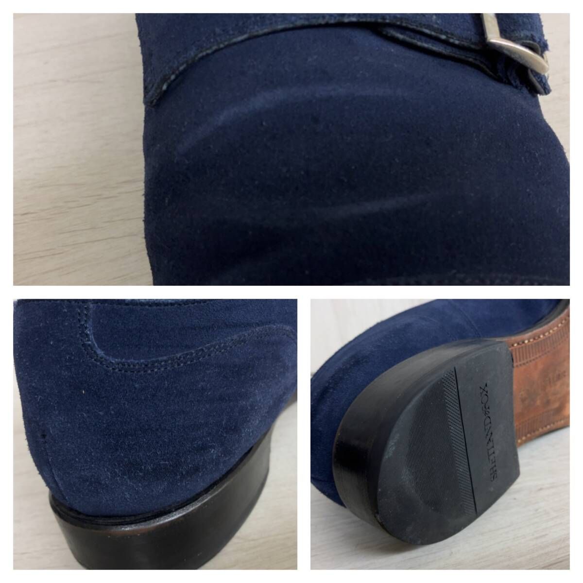 SHETLAND FOX シェットランドフォックス ダブルモンク スウェード