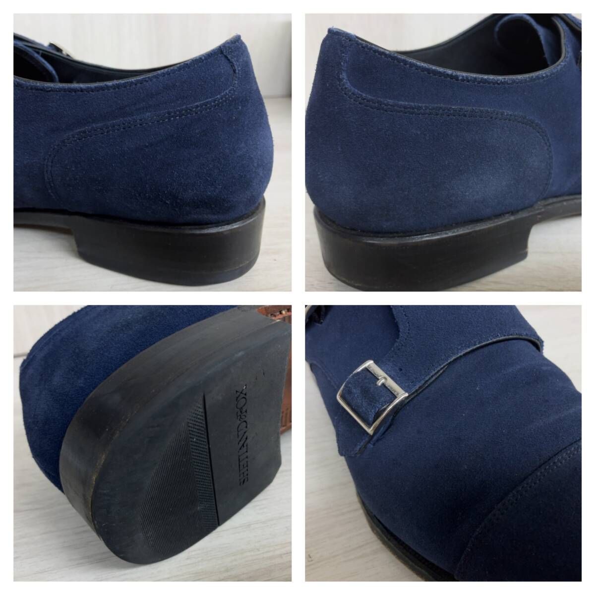 SHETLAND FOX シェットランドフォックス ダブルモンク スウェード