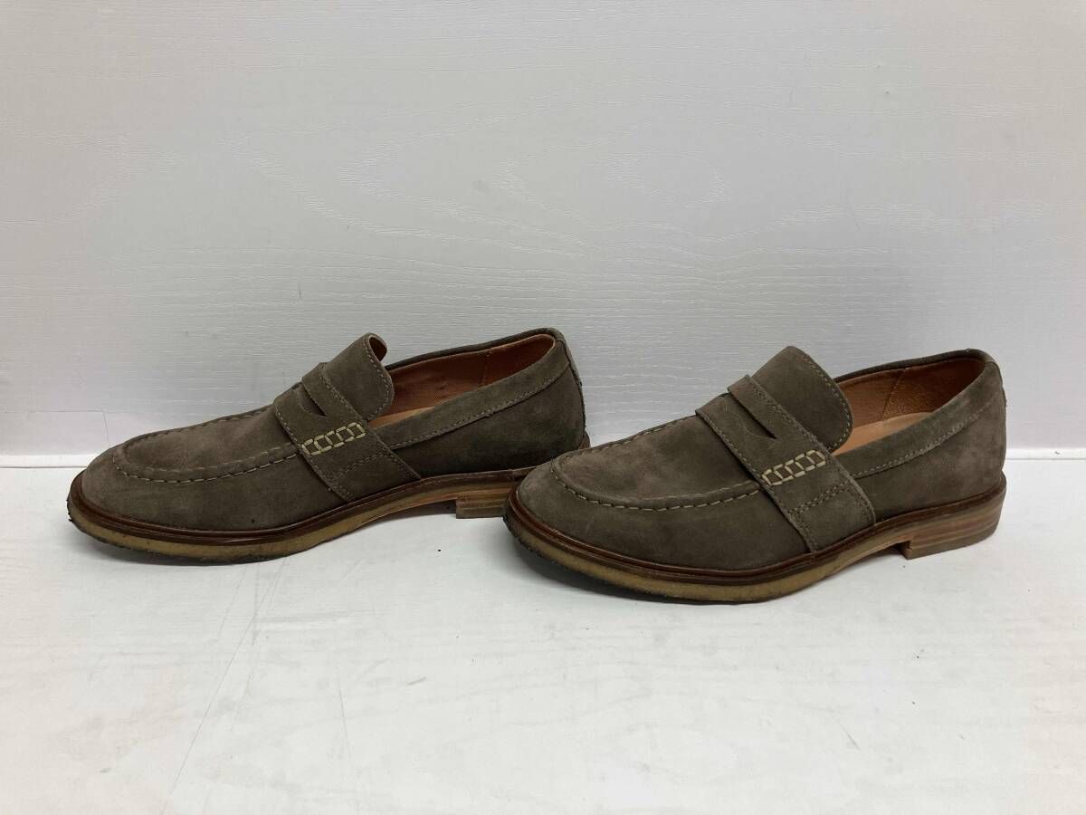 Clarks クラークス ローファー スエード サイズUK 6 オリーブスエード ブラウン 通年