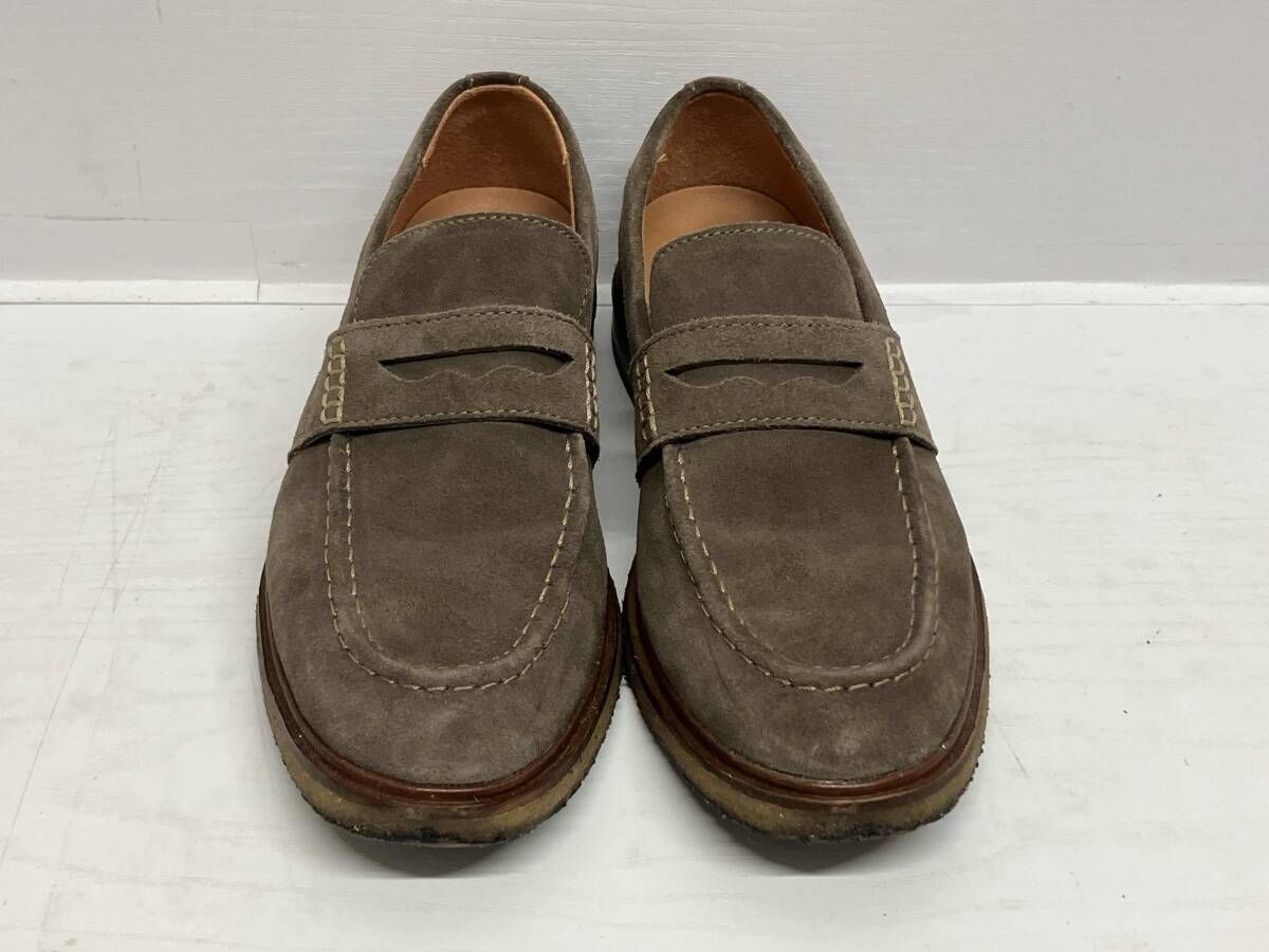 Clarks クラークス ローファー スエード サイズUK 6 オリーブスエード ブラウン 通年