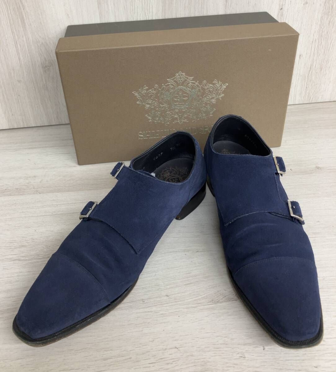 SHETLAND FOX シェットランドフォックス ダブルモンク スウェード