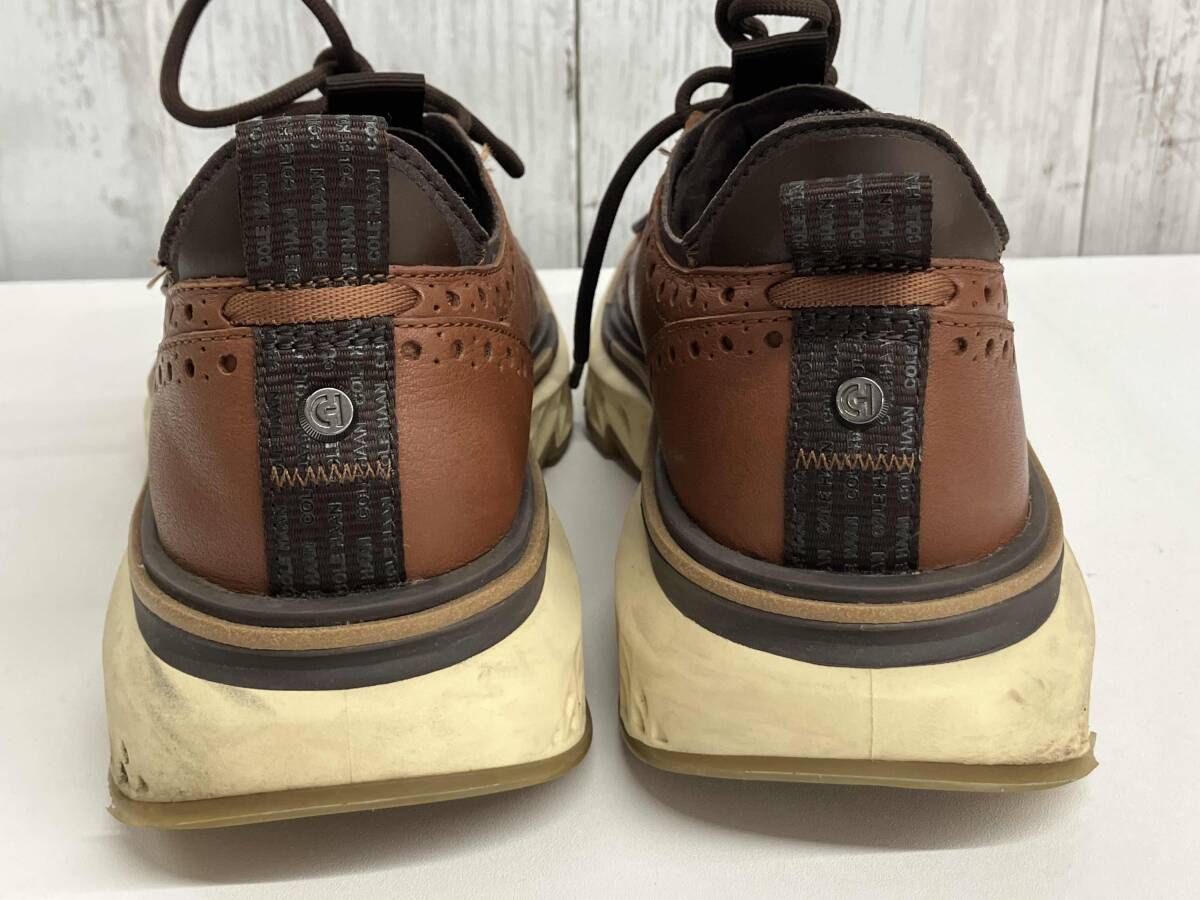 ゼログランド ウィングオックスフォード C 3 スニーカー コールハーン 38657 ブラウン size 7.5