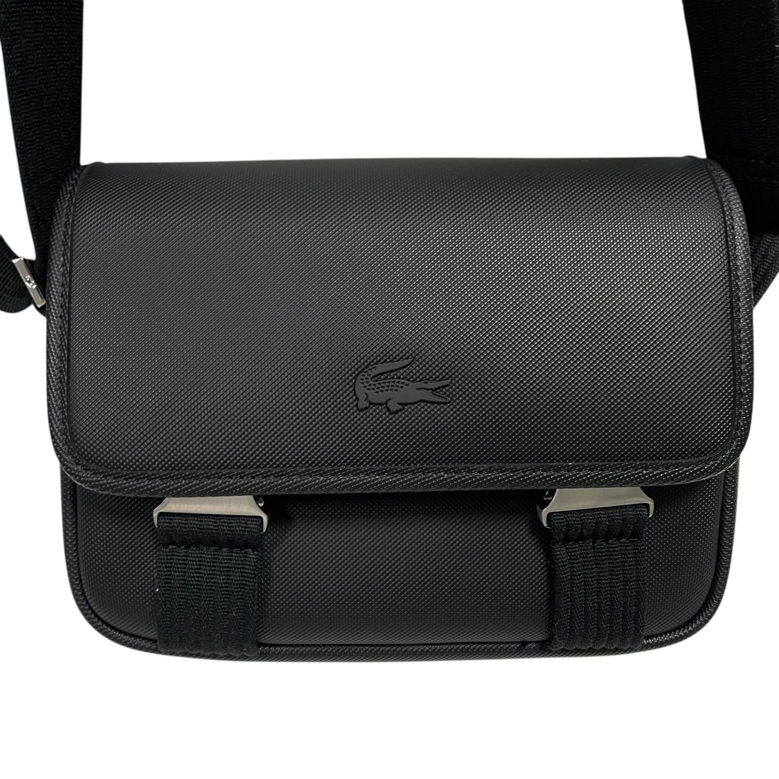 LACOSTE ラコステ メンズクラシック ミニメッセンジャーバッグ ブラック ショルダーバッグ 品