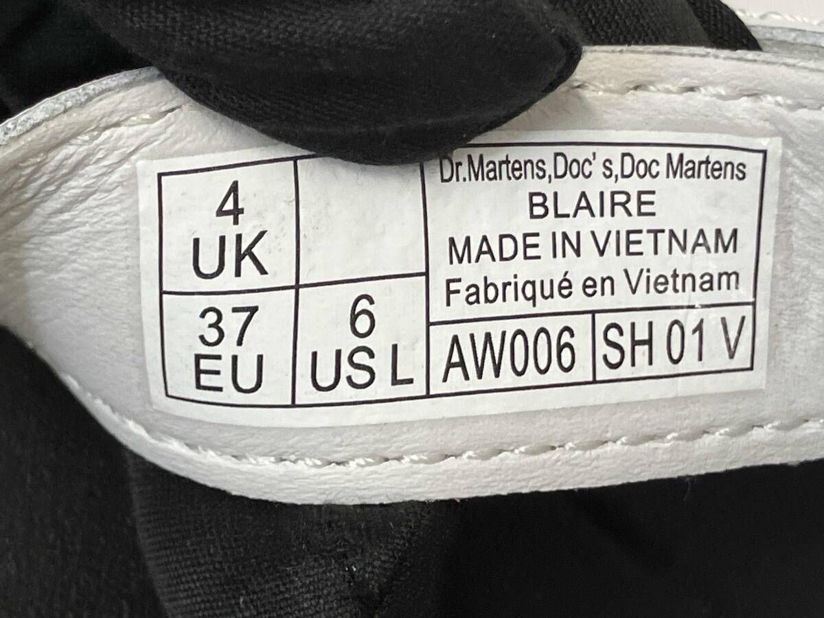  Dr Martens サンダル Blaire White Hydro ストラップサンダル ホワイト サイズUK 4 その他 ブーツ 革靴