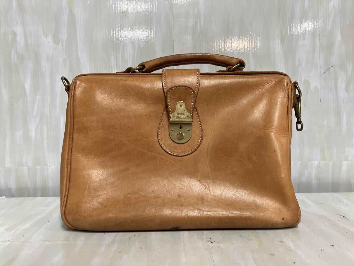 BREE ブリー ヌメ革 ドクターズバッグ ミニボストンバッグ キャメル